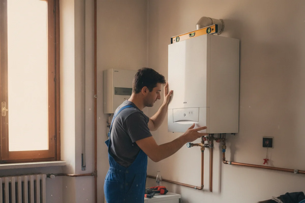 Tecnici di Como Assistenza Caldaie con il furgone del servizio